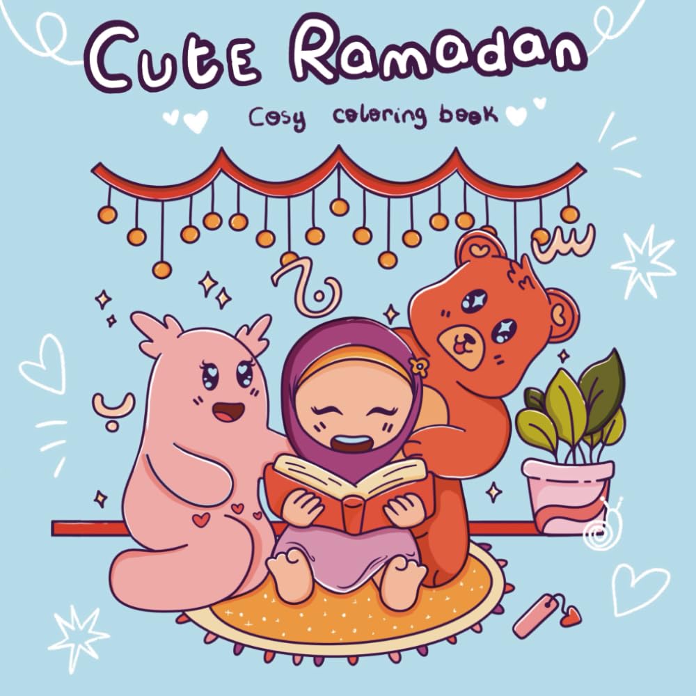 Cute Ramadan: Cosy and cute coloring book