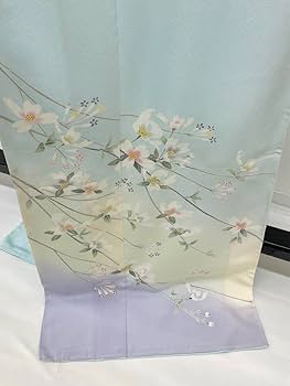 Amazon.co.jp: 本加賀友禅 田辺瑞穂 「花水木」 訪問着 仮絵羽