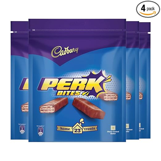 Cadbury Perk Chocolate coated wafer Home Treats, 138 g, Pack of 4 (4 x 138 g)