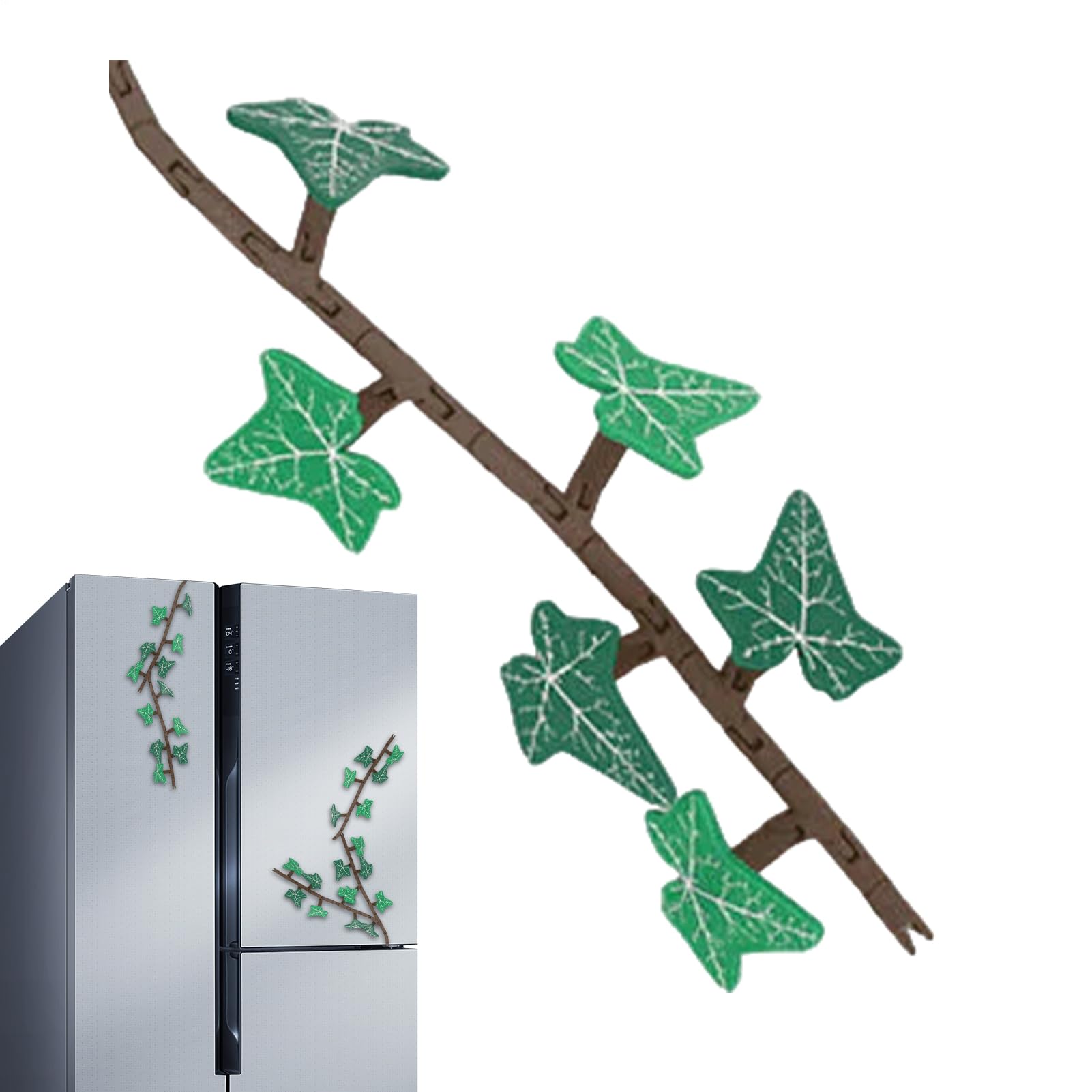 Fridge Magnet with Movable Stem, 3D Printed Ivy Fridge Magnet with Moving Stems, Funny Artificial Ivy Fridge Magnets for Home, Kitchen, Office, Gift