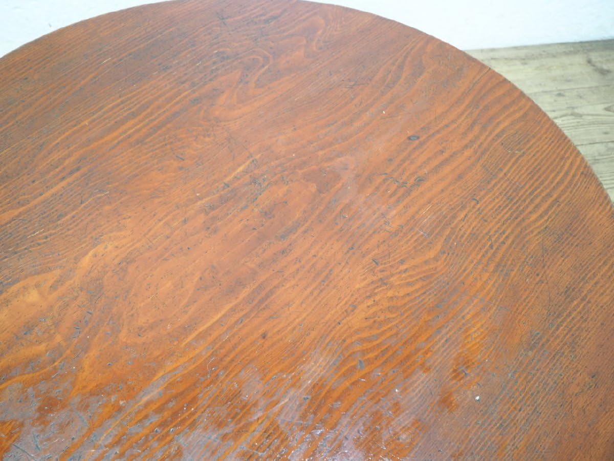 Amazon.co.jp: D0105直径W105cm特大サイズレトロな古い木製丸