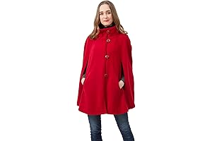 Womens Cape: Experience Warmth and Comfort with This Oversized Plaid Fleece Wrap