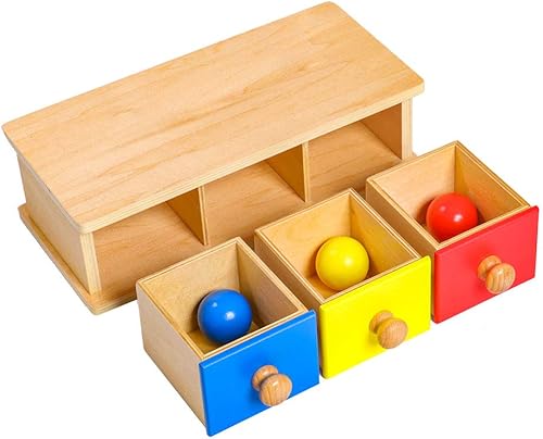 Miniatura 5 de Montessori - Contenedores de caja para bebés, materiales para niños pequeños y bebés de 6 a 12 meses de 1 a 2 años, materiales de 18 meses,