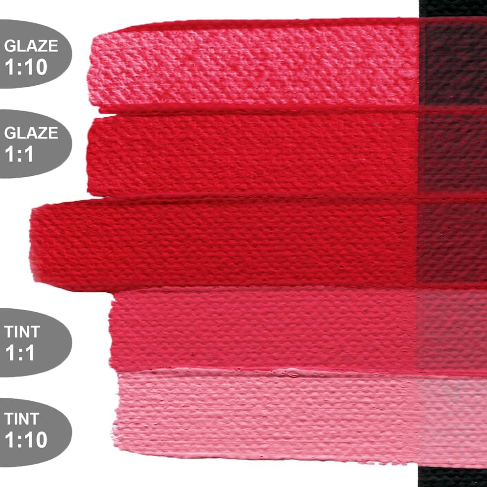 GOLDEN SoFlat Matte Acrylics, Quinacridone Red, 2 fl. oz. Jar, Professional Acrylic Paint, Semi-Transparent