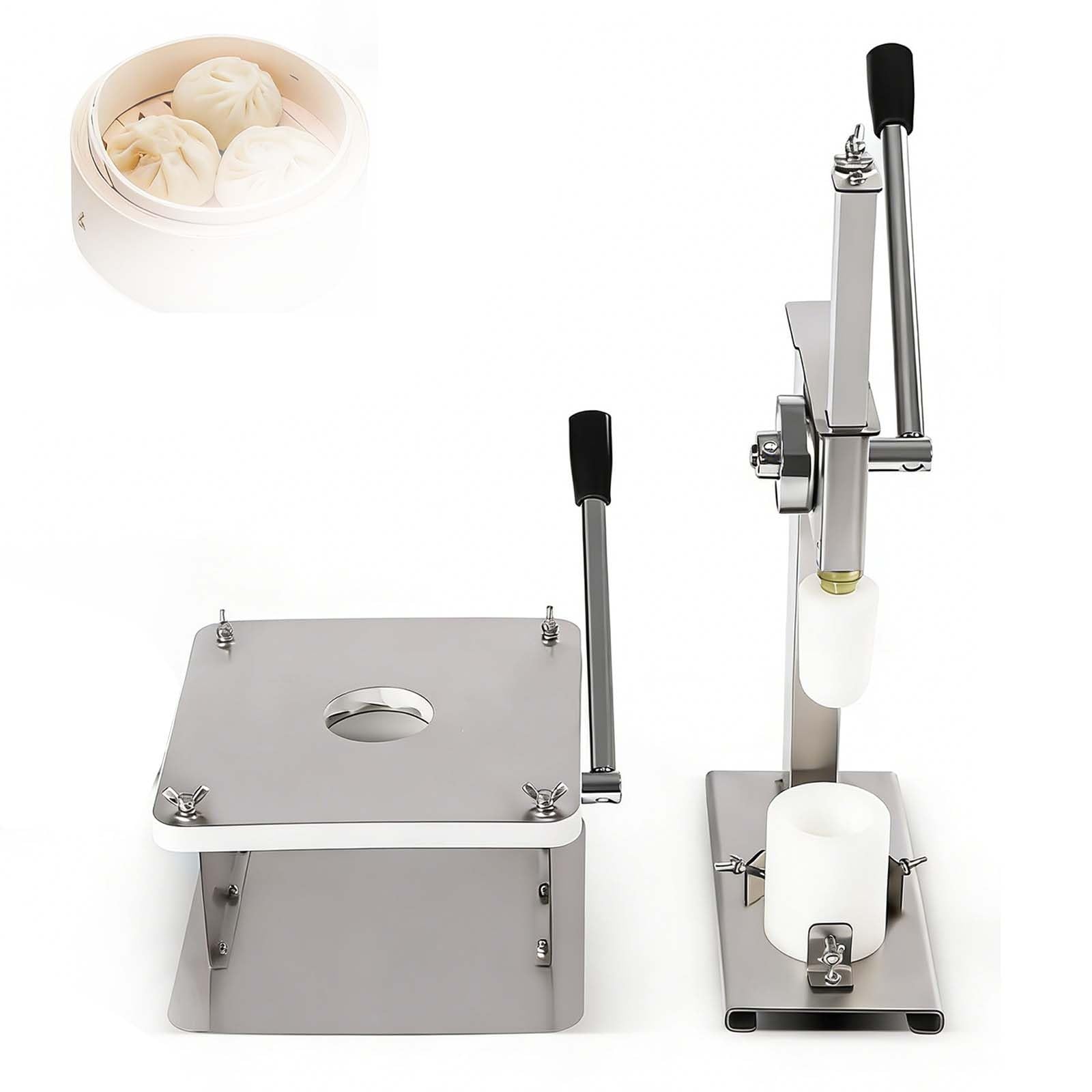 Macchina per fare panini manuali, stampo ripieno al vapore in acciaio inossidabile da tavolo, 500pcs/H per cucina domestica e commerciale, panini perfetti per crema pasticcera