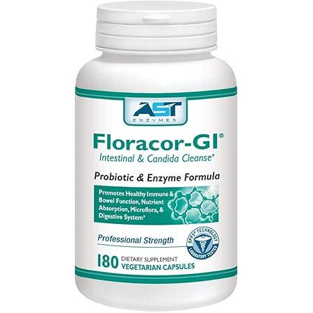 Amazon Com Floracor Gi Candida Yeast Cleanse Probiotic And Prebiotic Enzymes 360 Capsules Health Personal Care