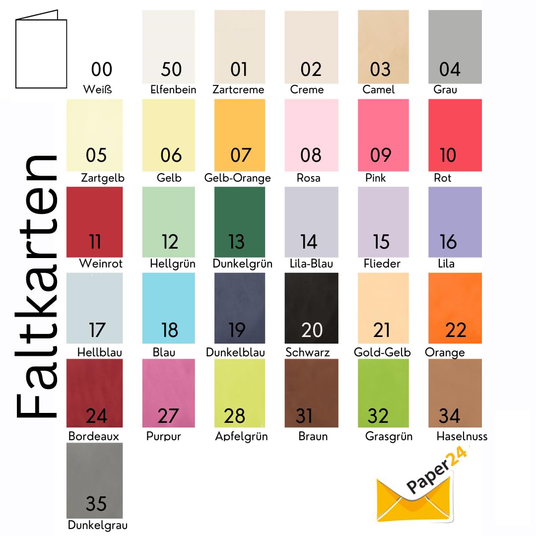 300 Faltkarten DIN A5 (150 x 200 mm), 240g/m² – hochwertige Klappkarten für Einladungen, Feste & kreative Projekt in Weiß