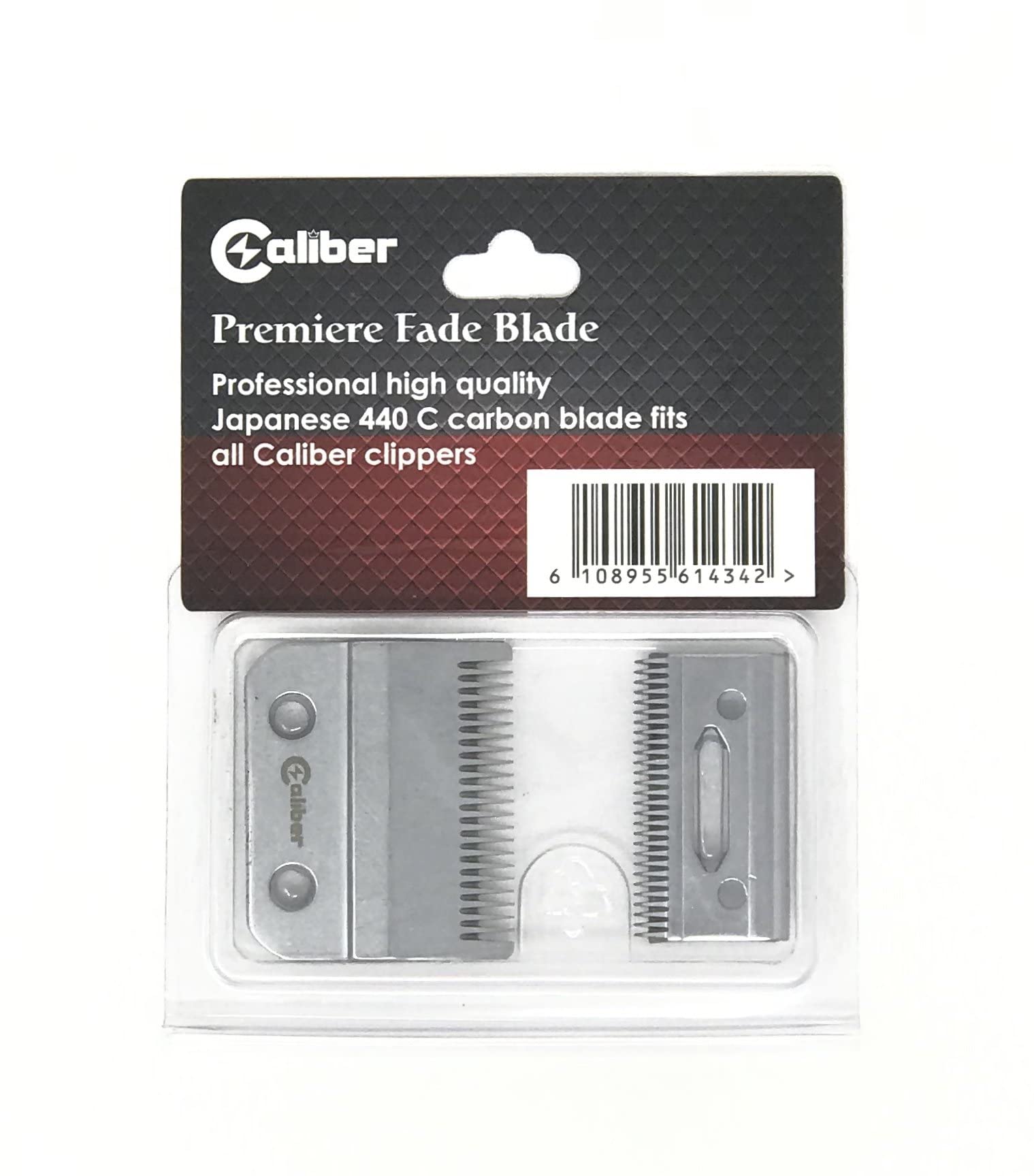 Caliber Pro Premiere Fade Blade - Lama di ricambio in acciaio per tagliacapelli e tagliacapelli .357 Magnum, 44 Magnum e .45 ACP - Accessori per lame di ricambio professionali da barbiere