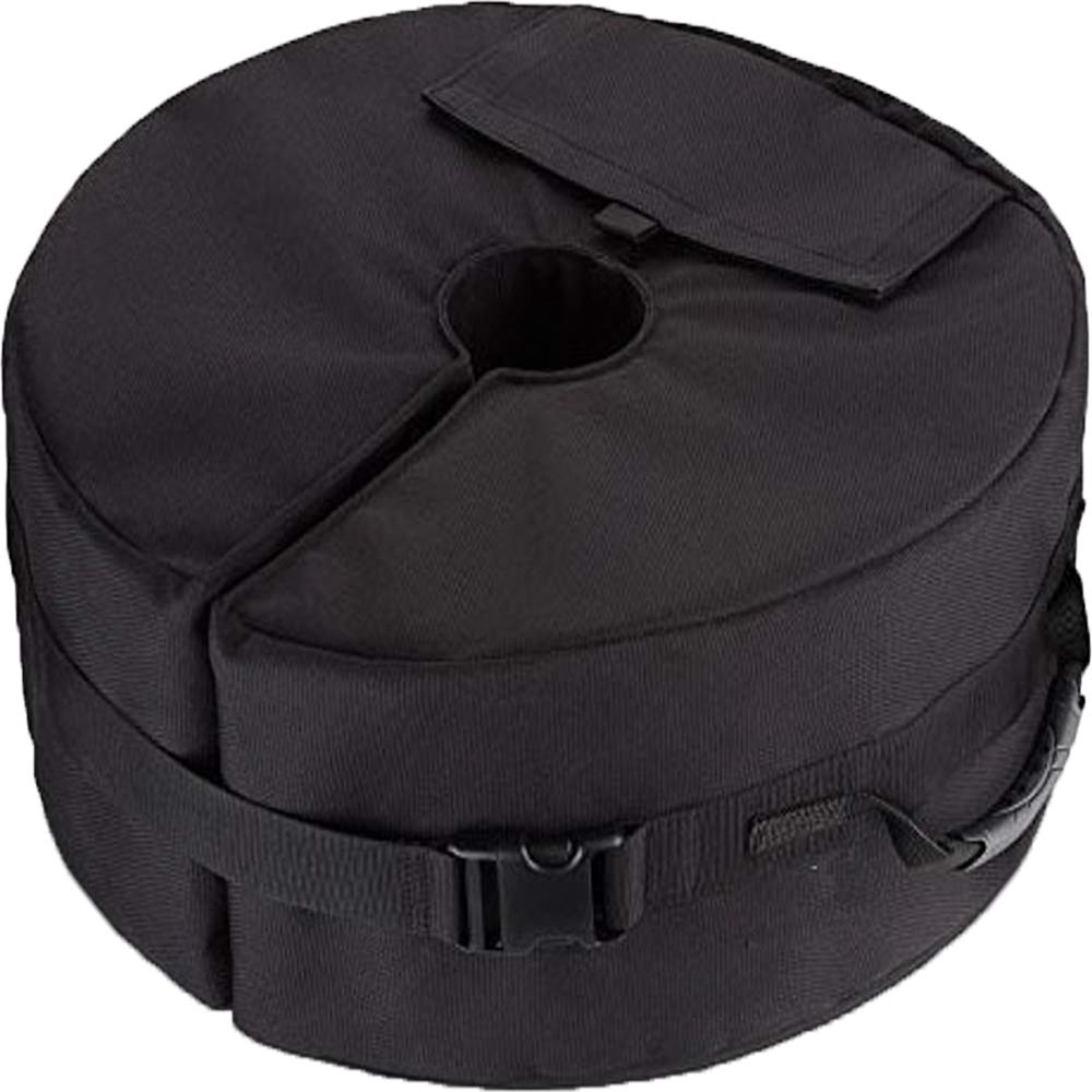 The sandbags on The Circular Sunshade Base with Side Slot Openings of