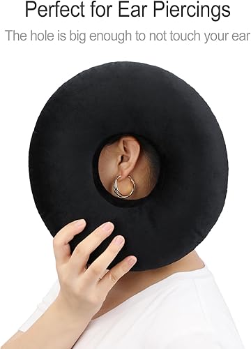 Miniatura 6 de Almohada perforadora con agujero para el dolor de oído CNH Piercing Alivio del dolor de la presión del sueño, dolor de lado, protector de oído,