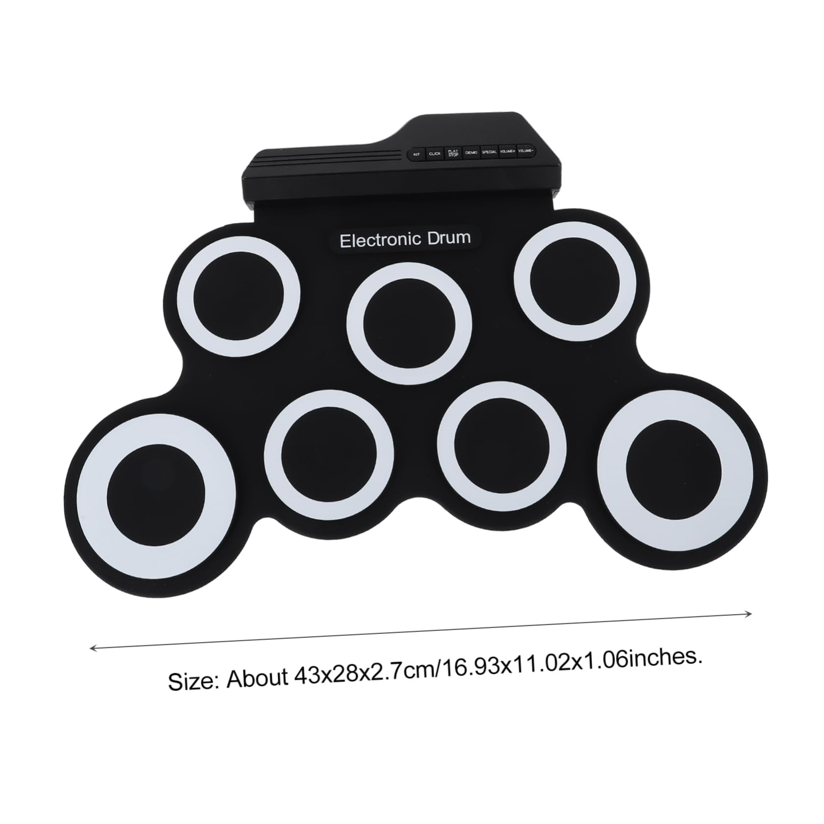 OFFSCH Silicone Drum Set Electric Drum for Boys and Girls Adults Sound Effects