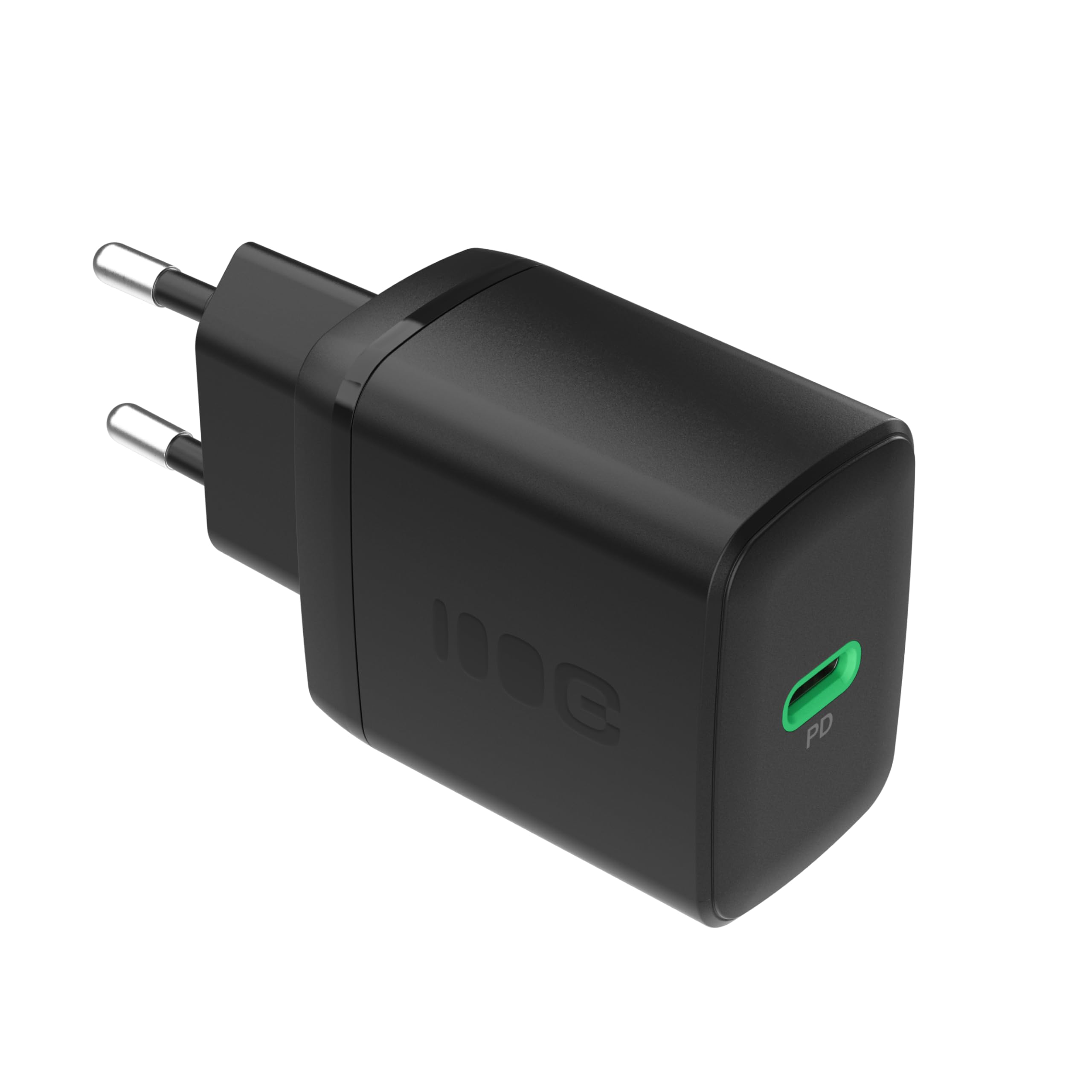 Greencell PowerSource Solo30 czarna ładowarka 30 W USB-C Power Delivery kompaktowa ładowarka z USB-C do iPhone 16, iPad Pro kompatybilna z iPhone 16/15/15 Plus/iPhone iPad