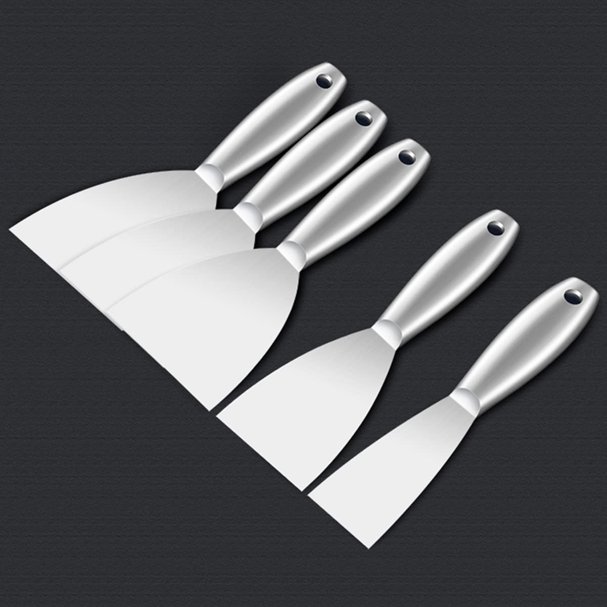 Coltello for raschietto for stucco, Coltelli for nastratura in acciaio inossidabile Raschietto for muro rigido in metallo for cartongesso con coltello for stucco rigido for cartongesso, mastice, decal