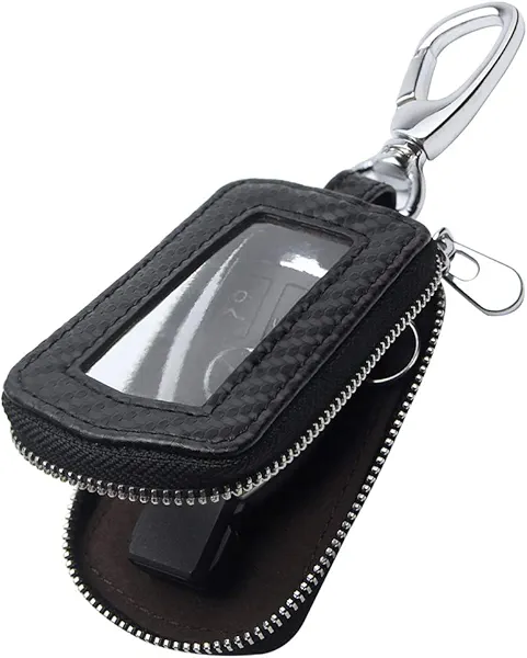 VSLIH Universal Premium Car Key Fob Case Genuine Leather Car Smart Key fob Holder for Remote Key Fob