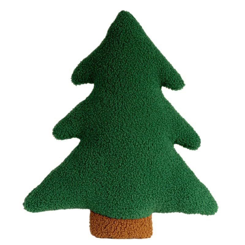 Coussin sapin de Noël mignon en peluche à offrir en cadeau de fin d'année