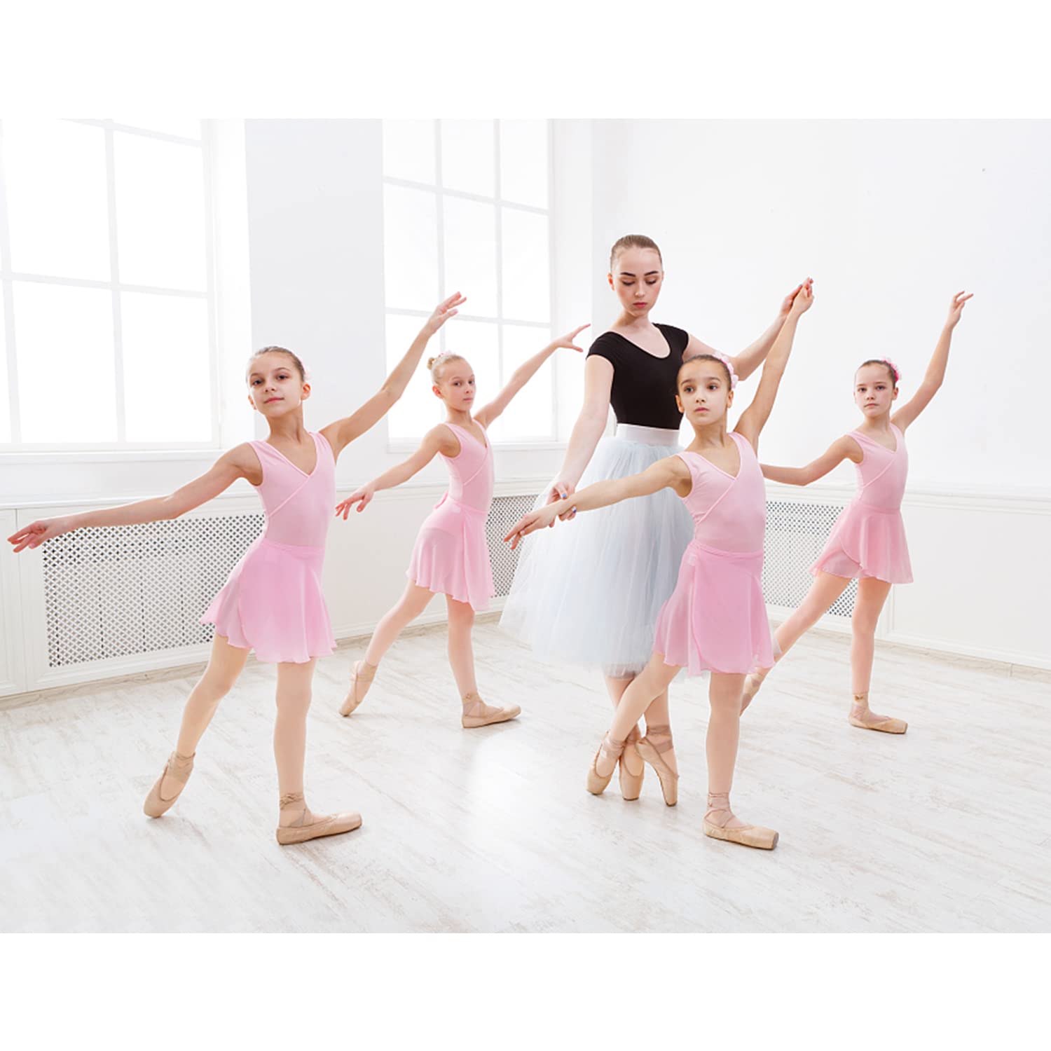 Medias Convertibles de Ballet Danza para Niñas y Mujer Ballet Convertibles para Niña Panty 4-18 años（DW-08B-1-10-14）