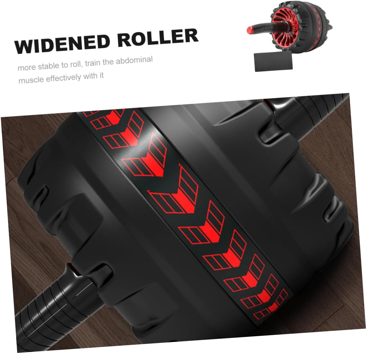 KICHOUSE Skid Abdominal Wheel Roller Spring Back Belly Wheel Steel Rubber Thicken Mute Exercise Roller for Fitness Abdomen Training