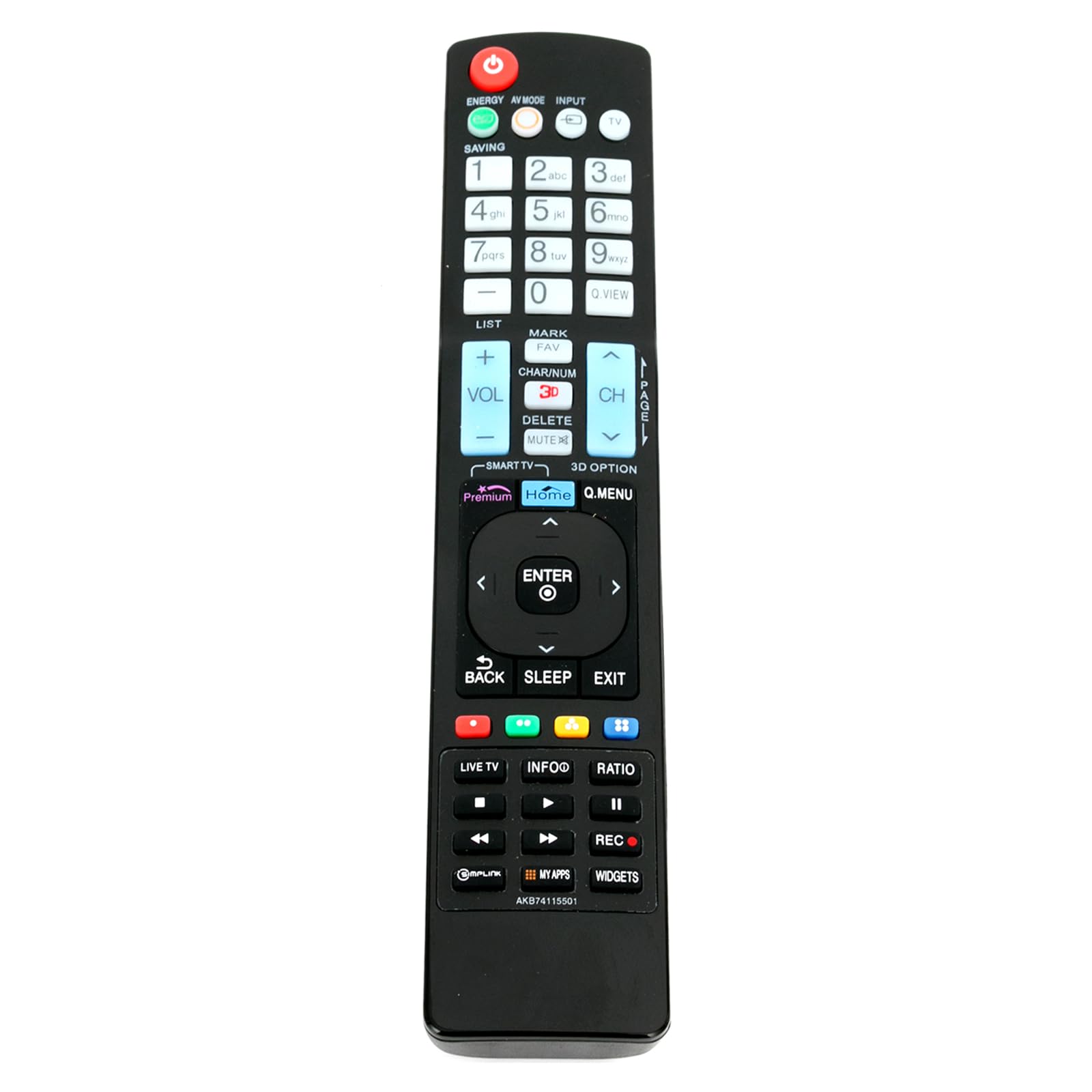 AKB74115501 Replaced Remote fit for LG LCD LED 3D Smart TV AKB72915206 AKB72914207 AKB72914278 AKB73615321 42LK450 19LD350 19LD350C 19LE5300 32LD310H