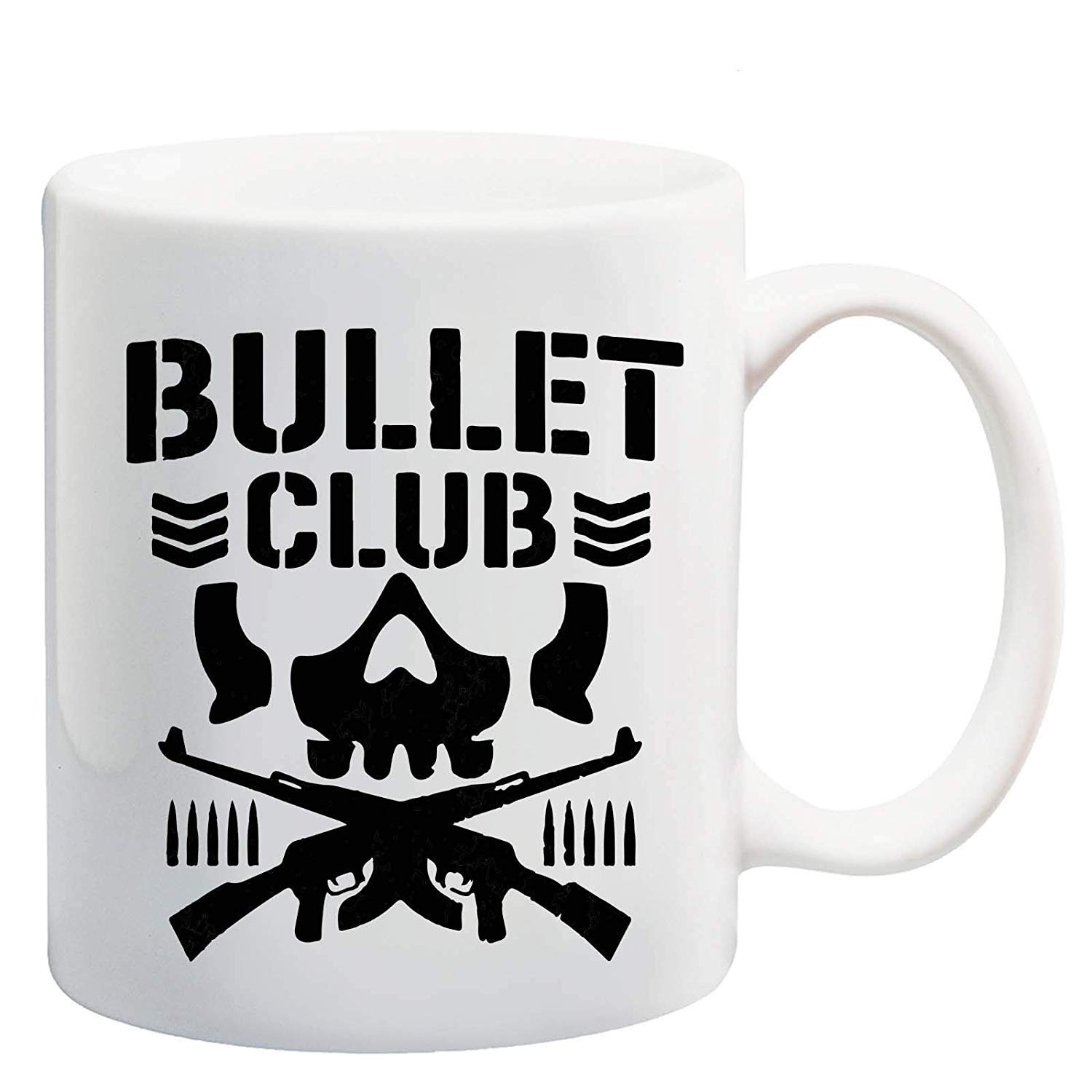 Dillo Bullet Club Mug White Mug White Ceramic Coffee Mug Gift 11 oz MUGS-5209