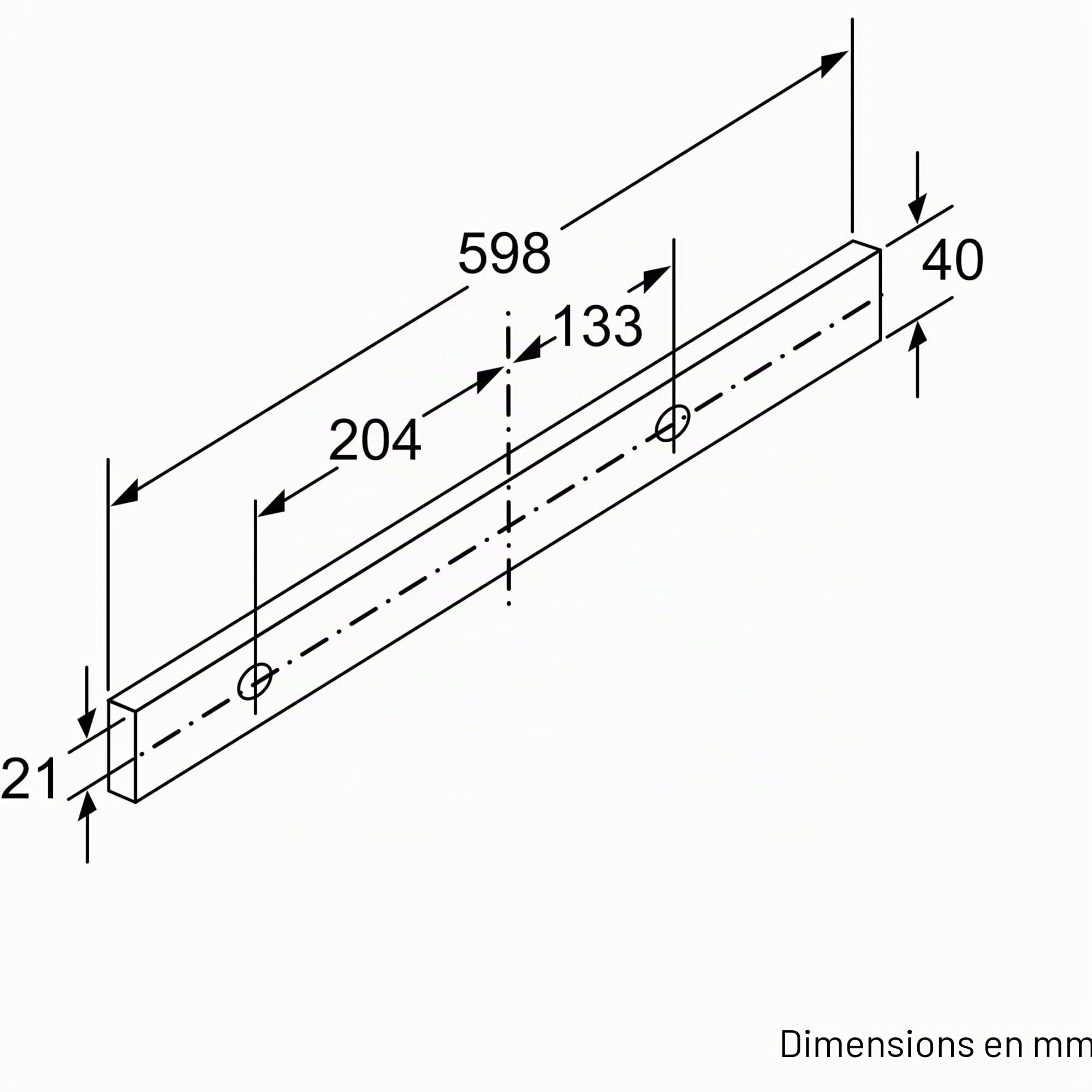 Siemens iQ300 LI64LB531 hotte Semi-intégrée (semi-encastrée) Acier inoxydable 271 m³/h A