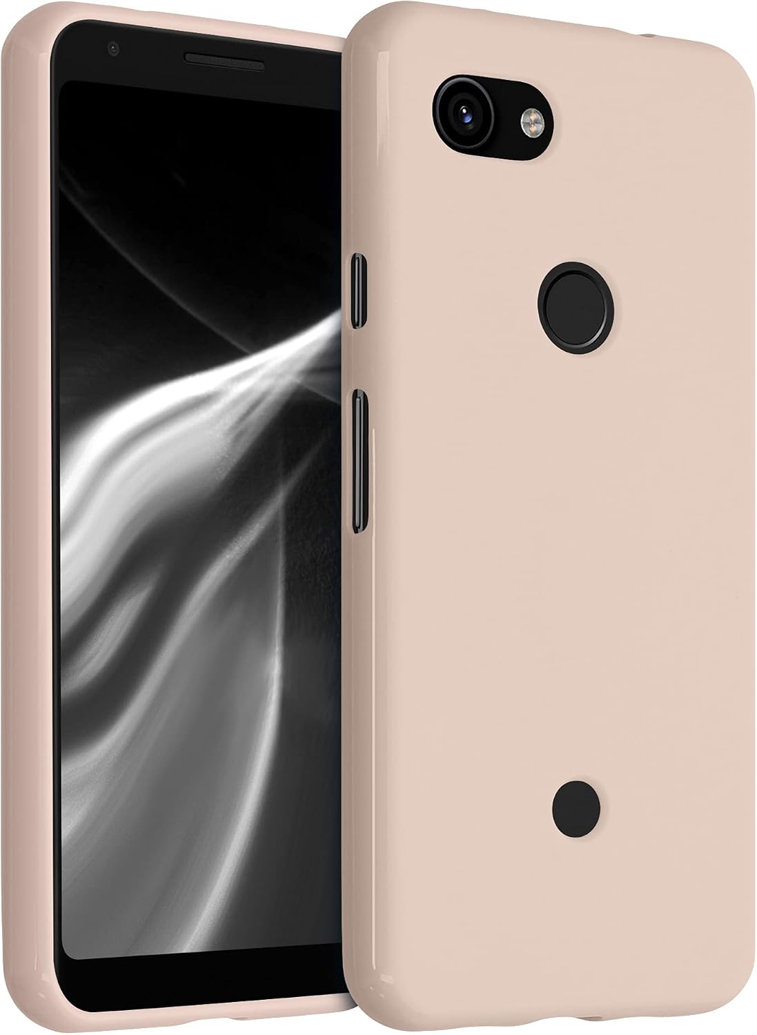 kwmobile Case Compatible with Google Pixel 3a Case - Soft Slim Protective TPU Silicone Cover - Dusty Pink