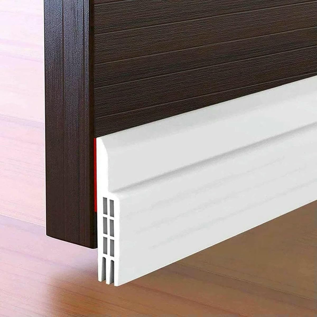 Yfshc White 5Mm 1M Door Bottom Sealing Strip Windproof Dust Stopper Guard Rain Weatherstrip Noise Reduction Insulator Sealer Home Hardware