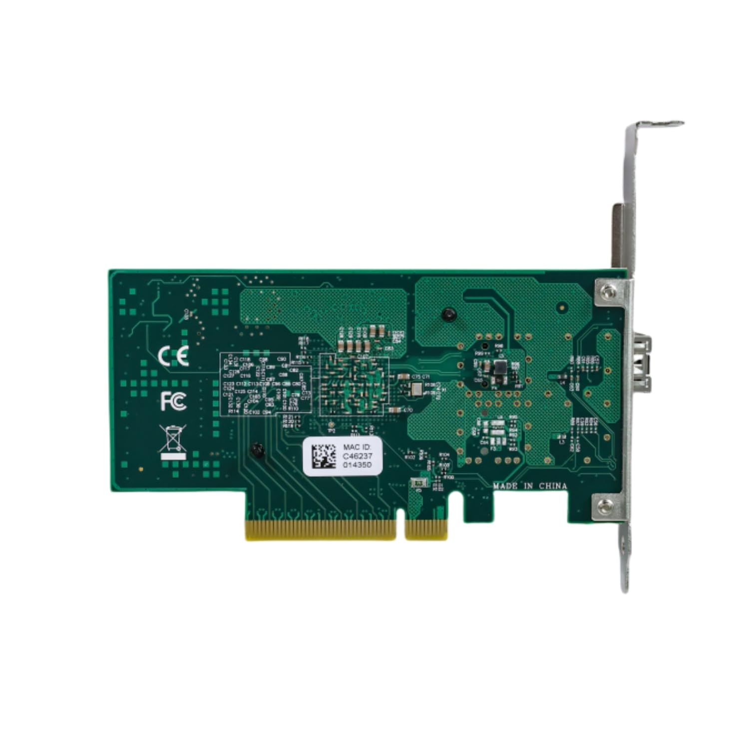 QSFPTEK 10G SFP+ Carte RéSeau pour Intel X520-DA1, 10Gb SFP+ Single Port Ethernet PCIE Card avec Chip Intel 82599EN, PCIe 2.0x8, 10G LAN PCI-E De Windows 7/8/10/Linux/Vmware(Radiateurs Blancs/Noirs)