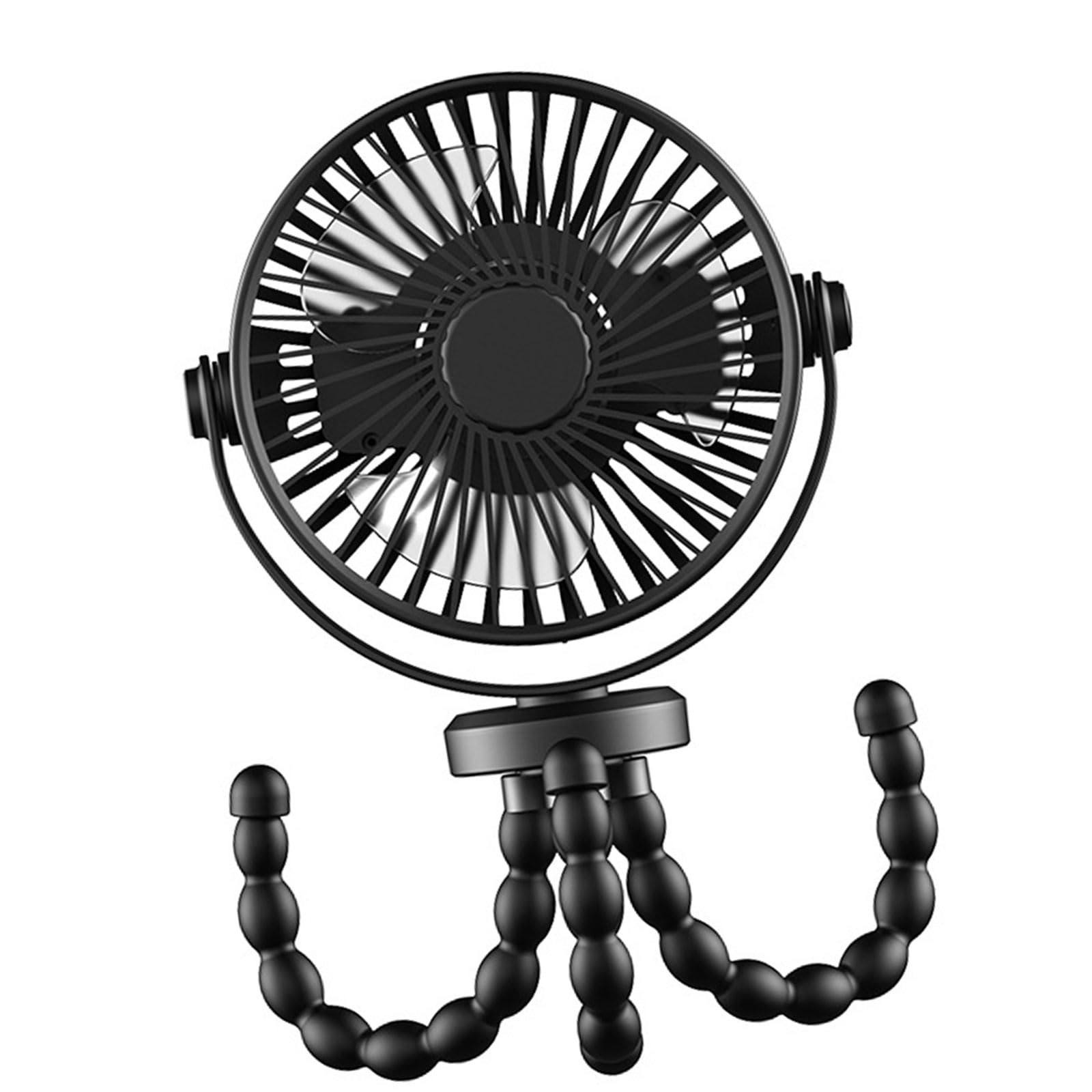 Tsophreniq Flexible Tripod Clip on Fan with 3 Settings and Rechargeable Power Pack for and Desktop Use Adjustable Fan
