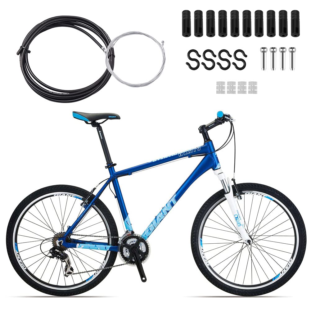 Filo Freno Bicicletta Cavo Freno MCS Cromato Viola - Per BMX, MTB, Fixie, Bici Vecchia Scuola, Completo Di Guaina Gomme Mtb