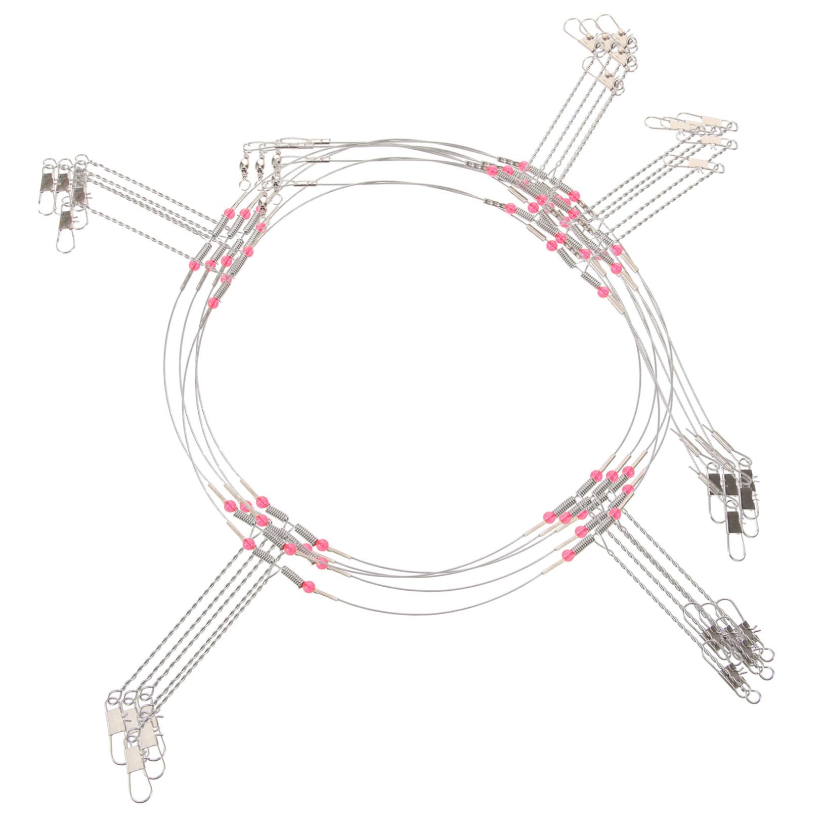 ibasenice 1 Set Outdoor Fishing Leaders Set Groups Balance String Hooks with Tangling Design Sturdy Wire Trace for Improved Fishing Efficiency for Beach Houses