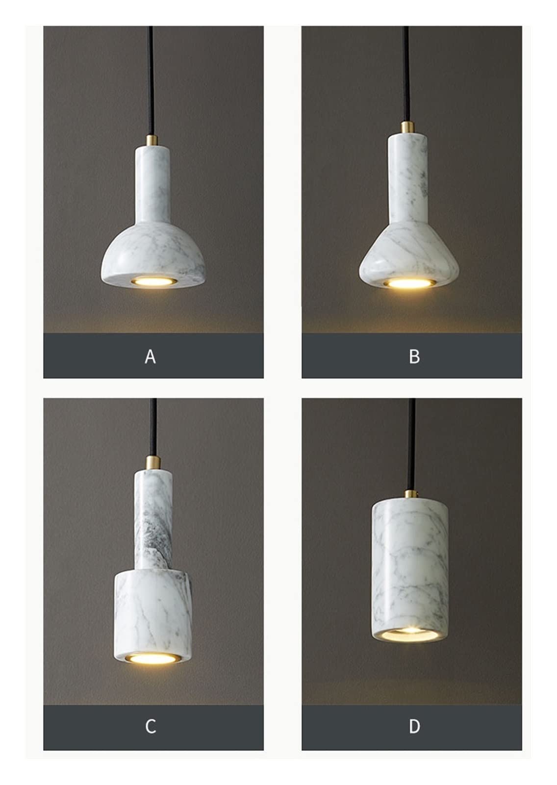 LUUYYI Lámparas De Araña,Lámpara De Araña Led Moderna,Lámpara De Araña Pequeña De Cobre Moderna - Lámpara De Araña De Mármol para Mesita De Noche,Compatible con Re(Verde-D-Blanco Frío)