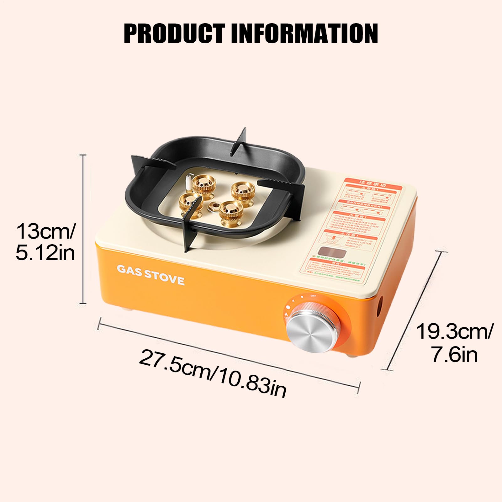 Kit De Cocina Camping Set de Utensilios de Cocina Ajustables | Estufa Camping Portátil Para Parrilla, Tailgating, Barbacoa, Viaje En Autocaravana, Viaje, Pícnic, Senderismo Y Montañismo