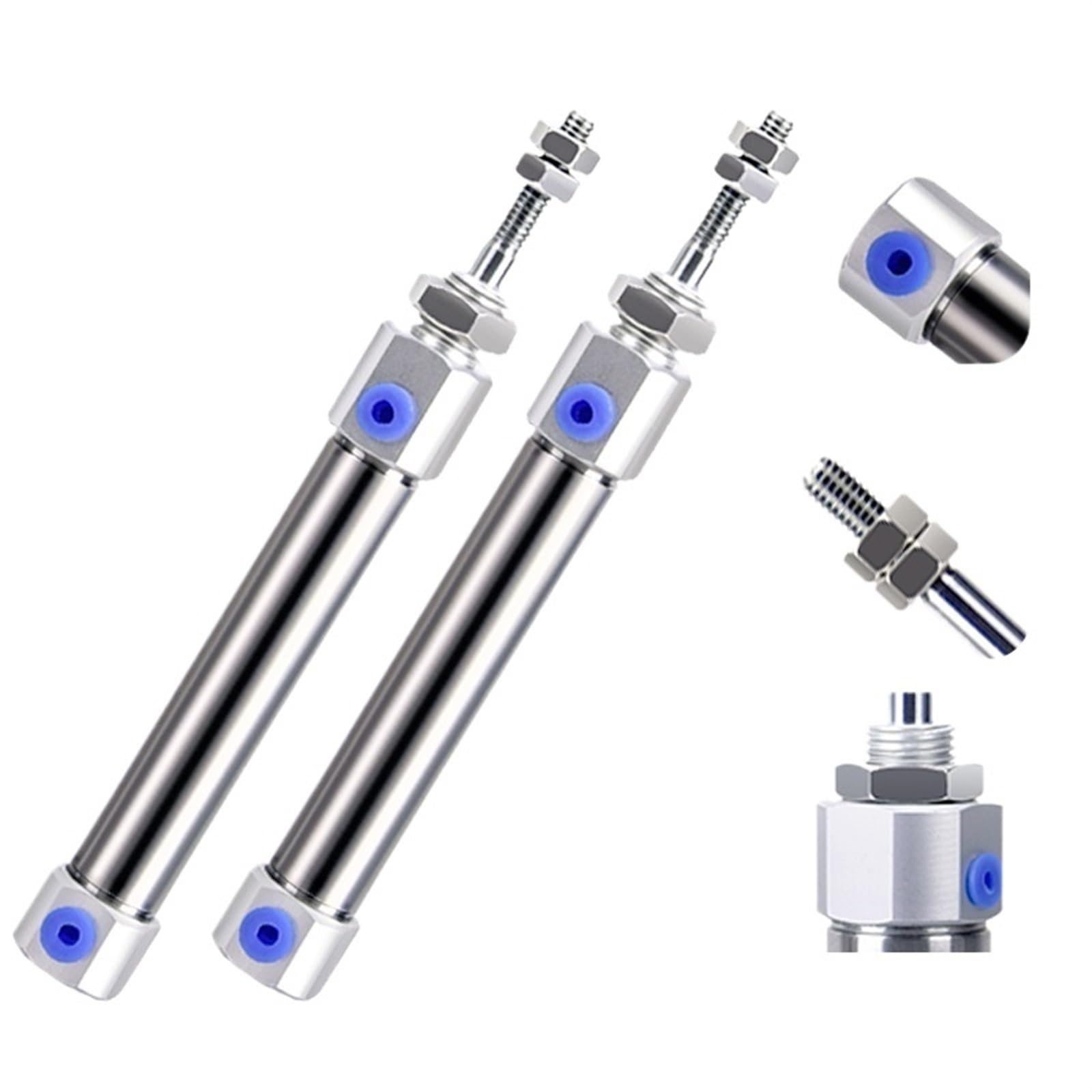 Cilindro neumático pequeño CDJ2B16 de doble efecto y acero inoxidable para aire comprimido