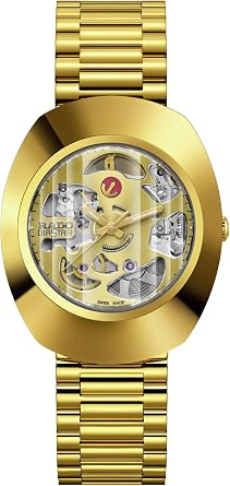 Rado DiaStar Original Swiss Automatic Watch with Stainless Steel Strap, Gold, 21 Model R12064253
