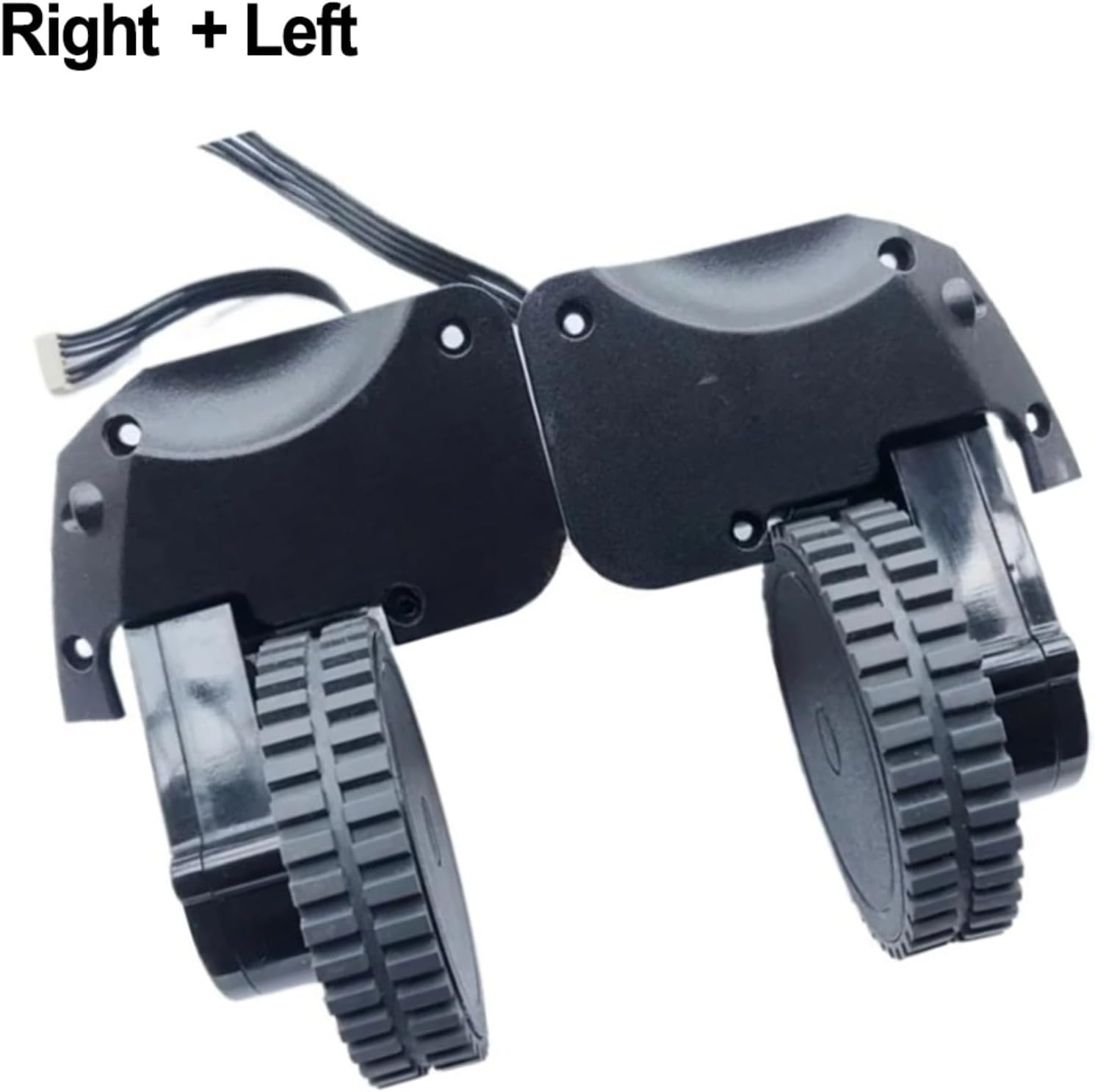 Left and Right Replacement Wheel for Eufy for Robovac R500/15C/G10/25C/30C/35C/11s Robot Vacuum Cleaner Parts, Black(R+Lwheel)