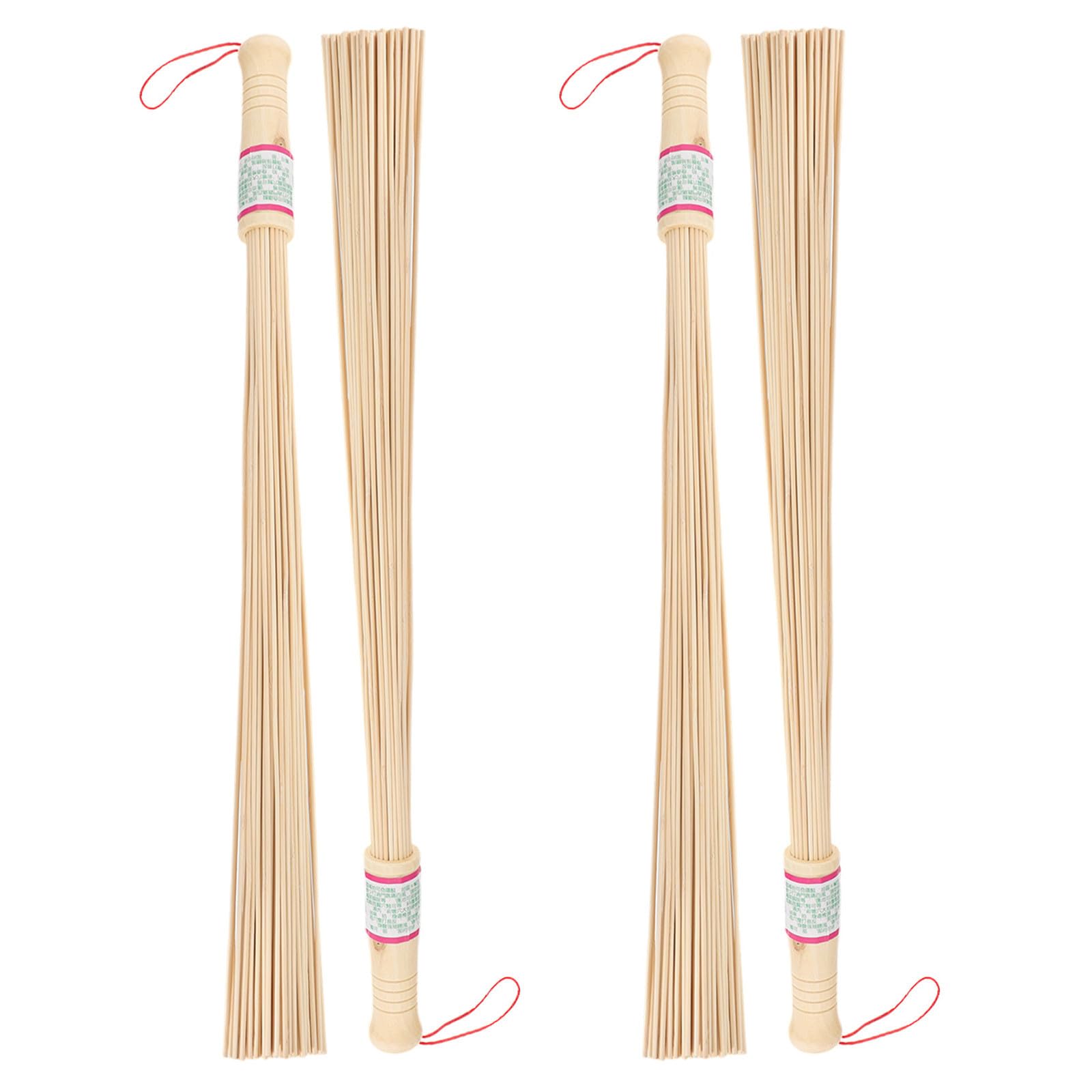 Homoyoyo 4 Varillas de Masaje Corporal de Bambú, Herramienta Portátil de Madera para Relajación Muscular y Cuidado de Espalda en Sauna Casera