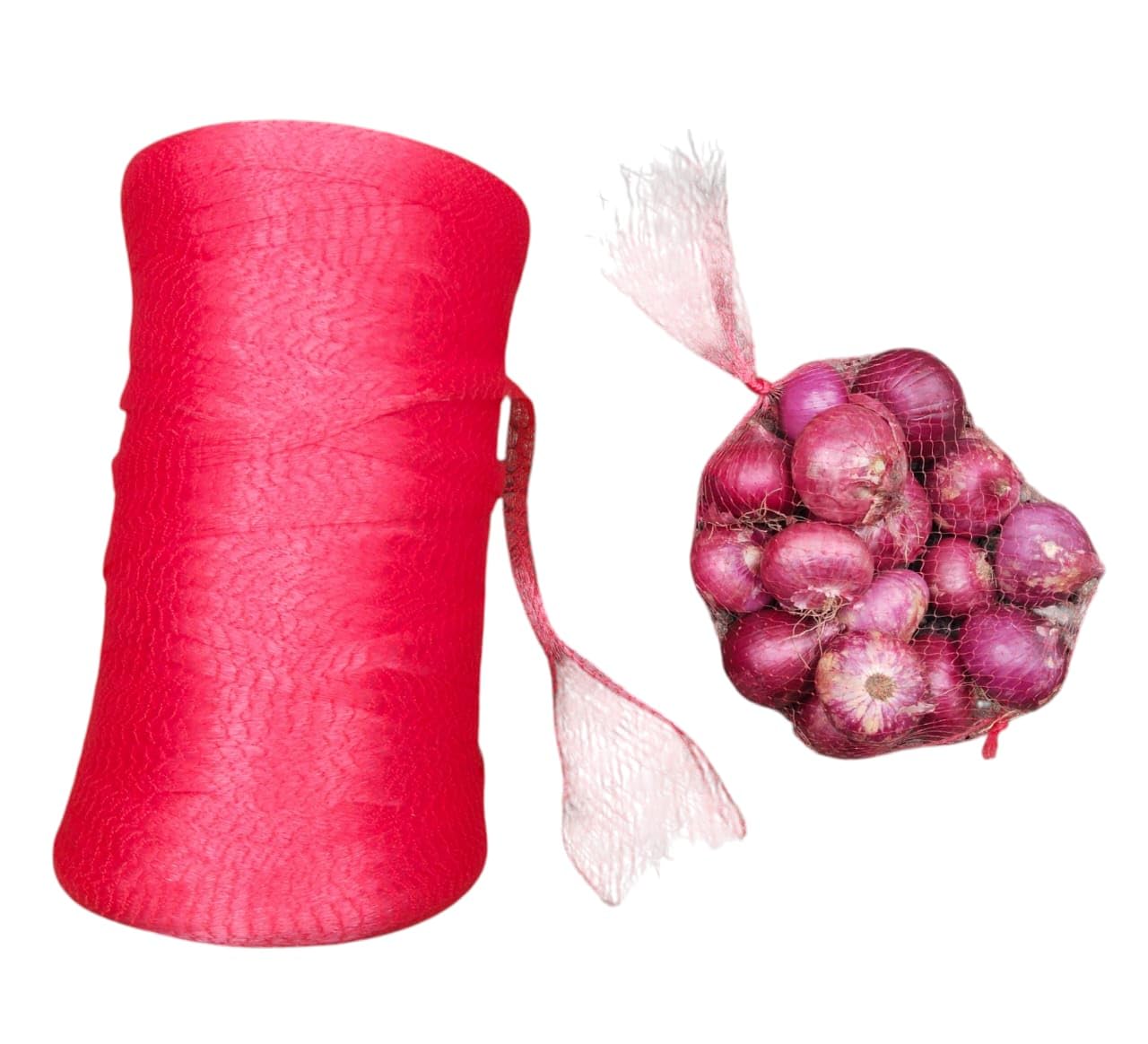 Multipurpose Net Bag – Durable Breathable Produce Packaging for Onions, Garlic, Potatoes, Fruits & Vegetables – Reusable Grocery & Storage Mesh Bags |10 m (Red Colour)-picture-26