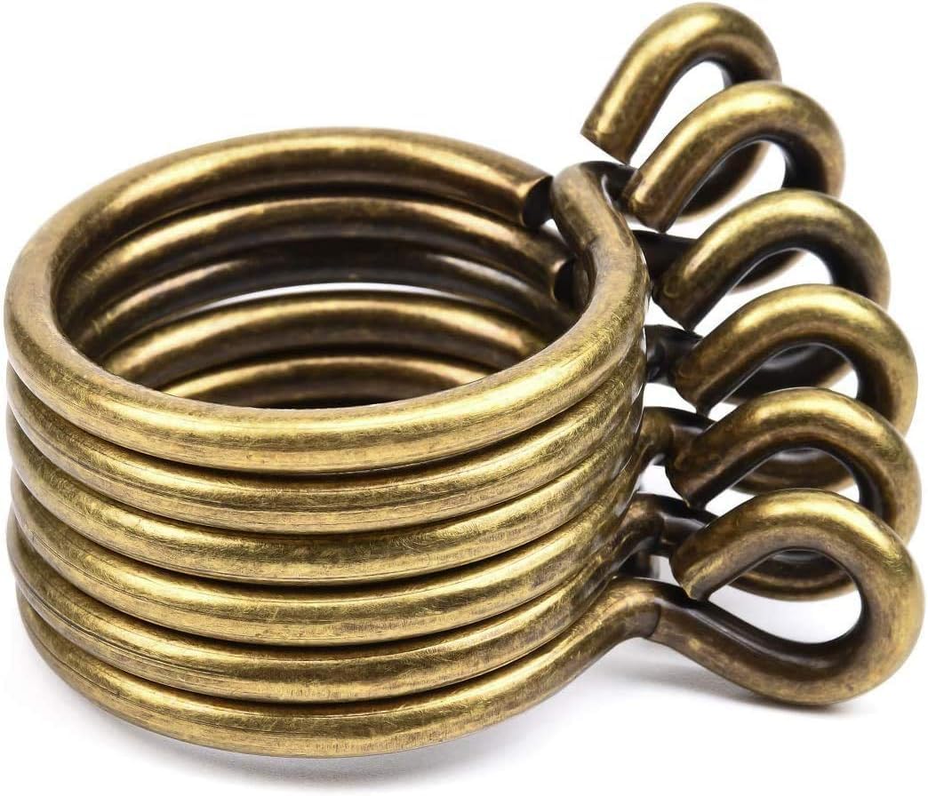 Anneaux De Tringle à Rideau En Laiton Anneaux De Suspension De Rideau En Métal Solide De 45 Mm Anneaux à œillets Coulissants Anneaux De Suspension Paquet De 18
