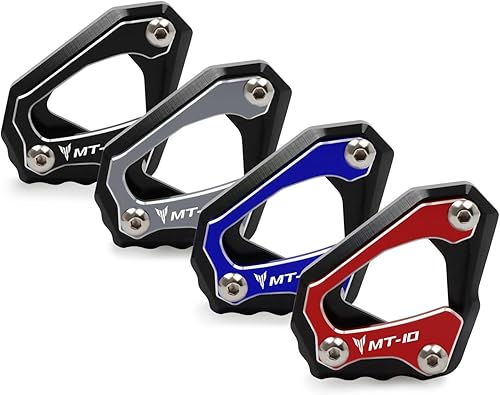 Miniatura 2 de WilsEm Soporte de extensión lateral de pie CNC para motocicleta, placa de soporte para Yamaha para MT-10 para MT 10 para MT10 para MT10 para FZ-10