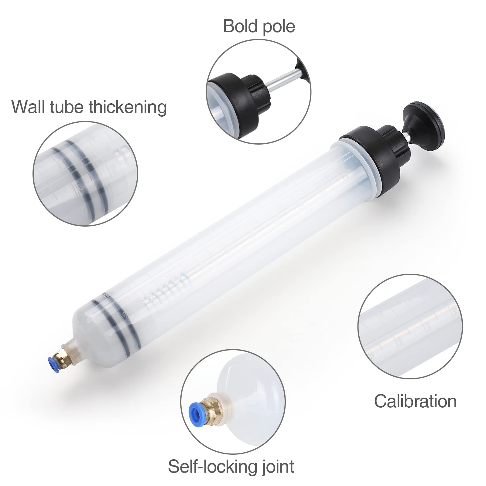 Estrattore Di Fluido Per Olio Per Auto 200/500/1500ML Freno A Combustibile Per Autoveicoli - Foto 4