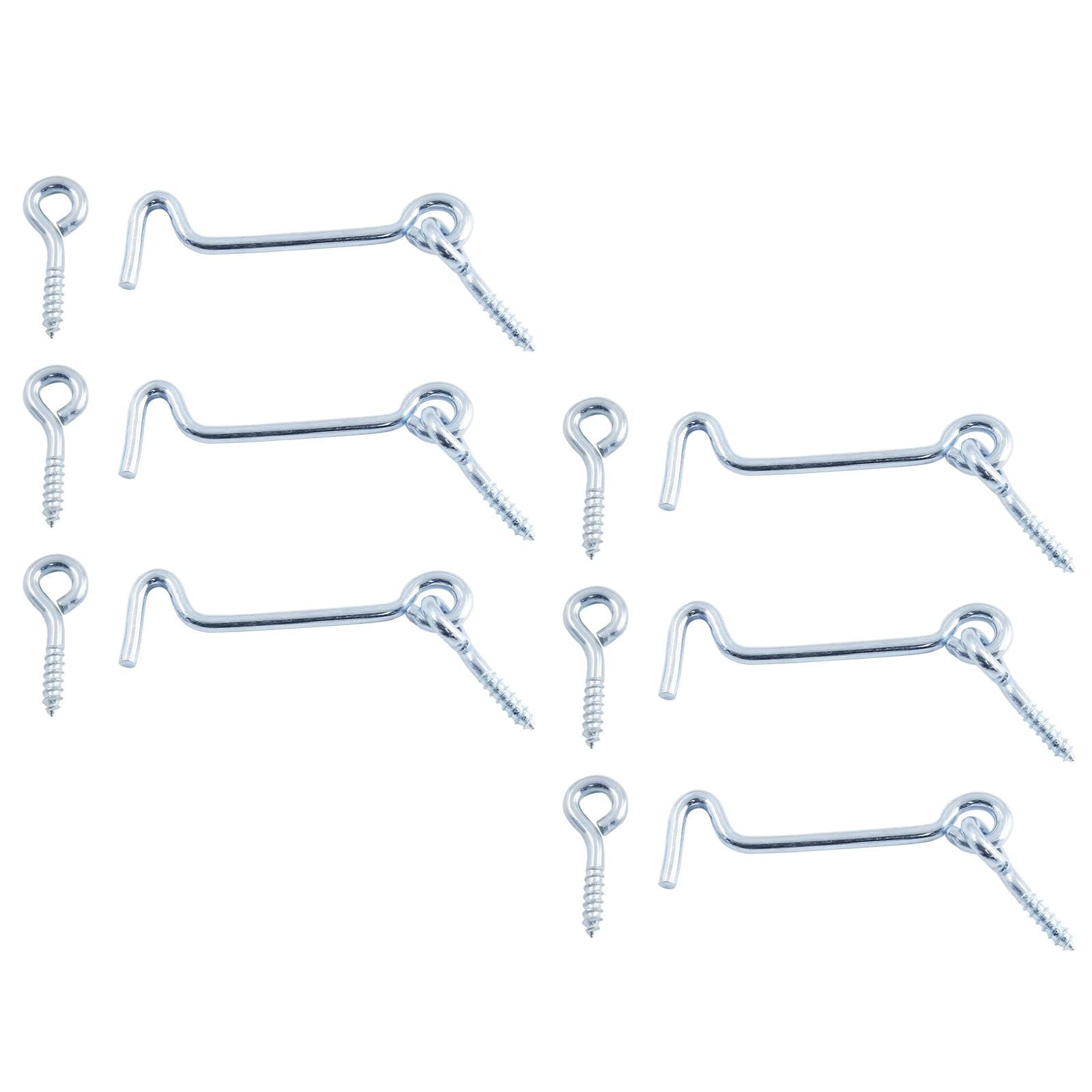 View 1 of Jiozermi 2.5 Inch Cabin Hook and Eye Latch (6-Pack)