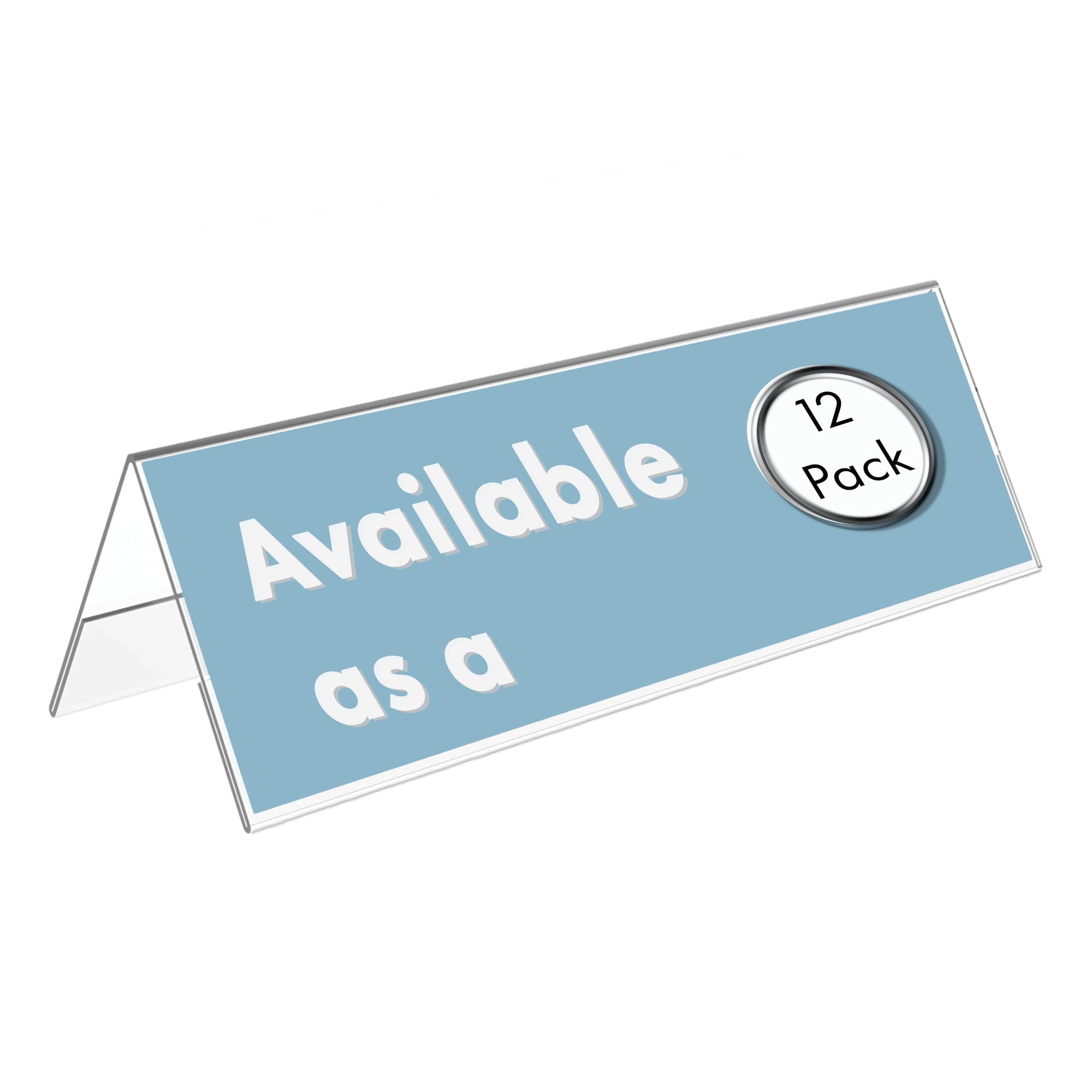 Deflecto Value A4 Landscape Name Holder, Pack of 12, Double Sided Display โ image 1