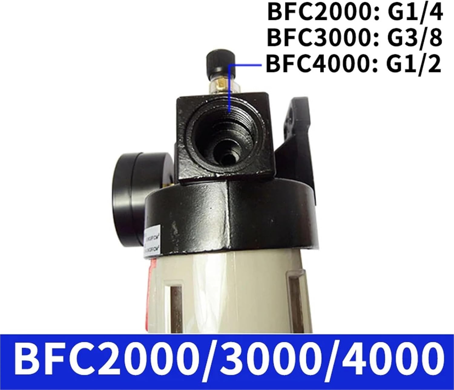 BFC2000 BFC3000 BFC4000 G1/4 G3/8 G1/2 Air Filter Pressure Regulator Valve Lubricator Pneumatic Compressor Oil Separator(Mpa and kgf cm2,BFC4000)