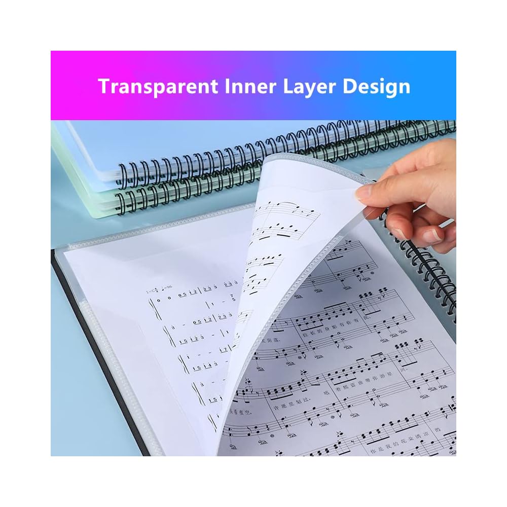 Buy Sheet Music Folder ,9.5 x 12 Binder,Folder for Musicians, Sheet