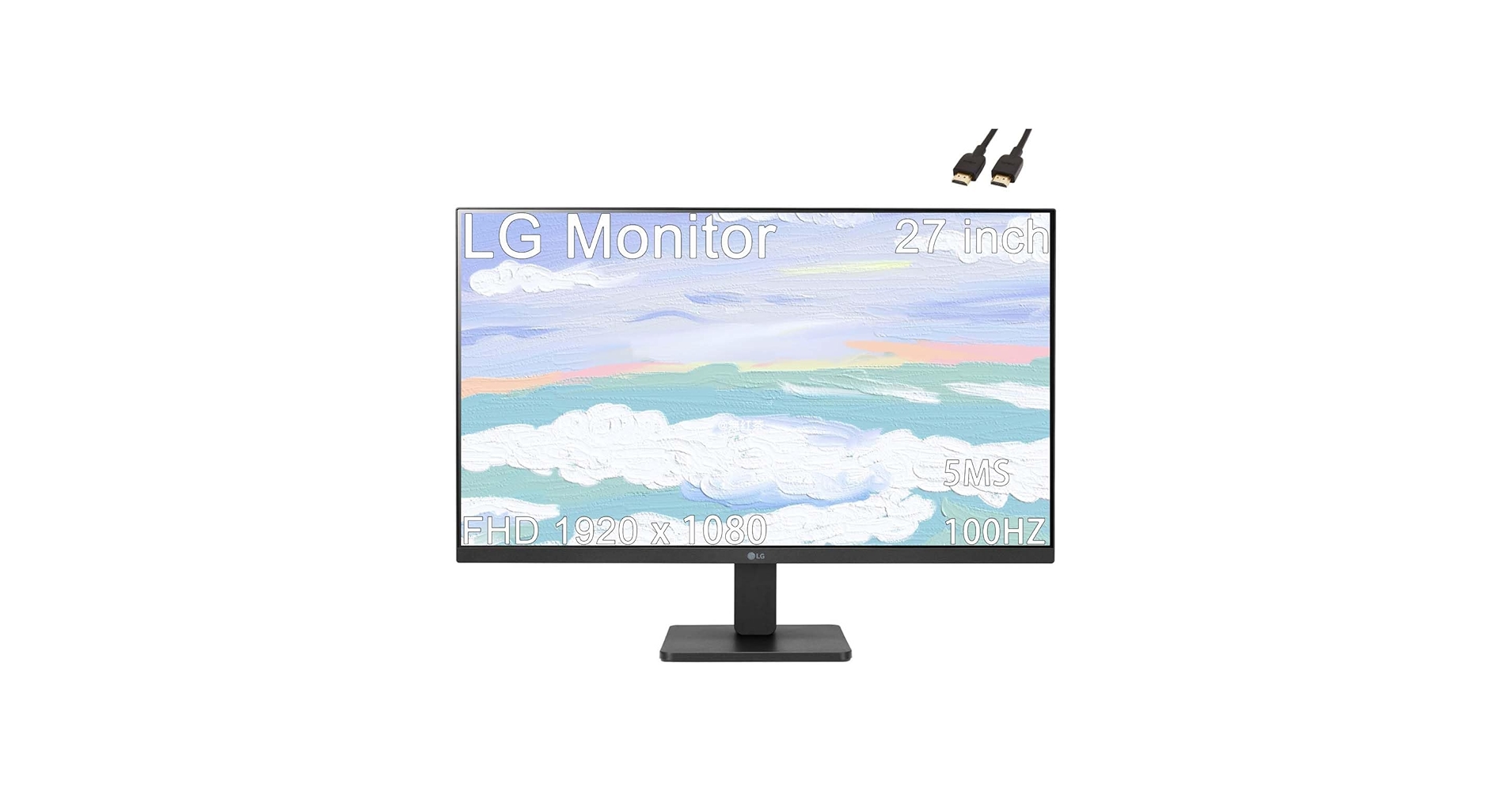 Amazon.com: LG 27 inch Monitor, FHD IPS Display, 100Hz, 5ms