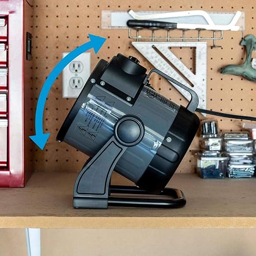 Miniatura 6 de NewAir NGH160GA00, calentador eléctrico portátil de garaje de 120 V, calienta hasta 160 pies cuadrados, Garge, negro y gris