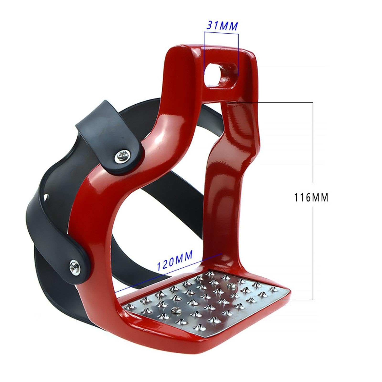 Estribos para Montar, Jaula Resistencia, Soporte para los pies, Silla Montar Aluminio Ligera y Resistente para Deportes ecuestres