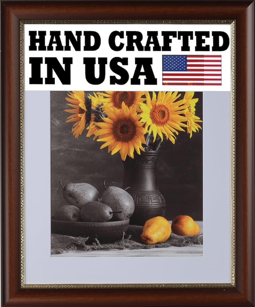 Picture Frames 16x20 Frames 1-3/4" 16x20 Poster Frame,16 x 20 Cherry Gold Picture Frame for Wall Mounting, Large Frame Ornate 20x 16 Canvas Oil Painting Frames Gothic Vintage Antique Luxury 386 .Baroque Wood Alternative-Polystyrene for Photo,Diploma,Puzzle,TV