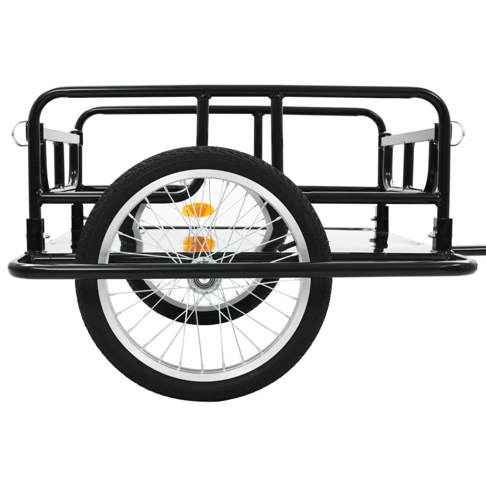 Remolque para Bicicletas Acero Negro 130x73x48,5 cm Remolque Bicicleta NiñOs Adaptador De Remolque De Bicicleta