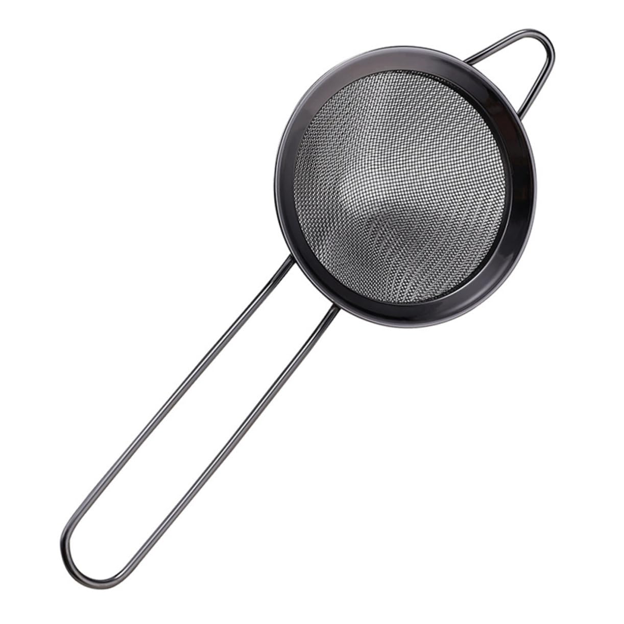 Garneck Stainles Steel Beverage Filter Ice Strainer Triangle Residue Filter Simple Cocktail Drainer Easy Hang Storage